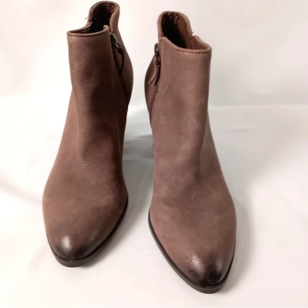 Franco Sarto Brown Ankle Booties